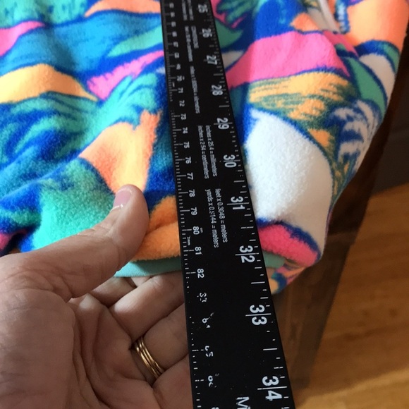 Chubbies Reversible 1/4 Zip Snap Fleece Nylon Pullover - Picture 11 of 13